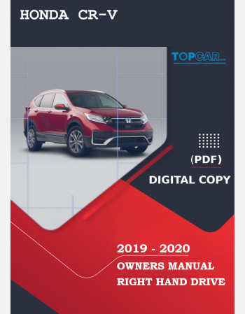 honda cr-v 2019 - 2020 owners manual rhd and lhd
